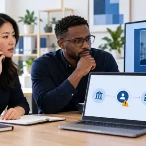 Finance colleagues pause a payment request and verify the caller independently.